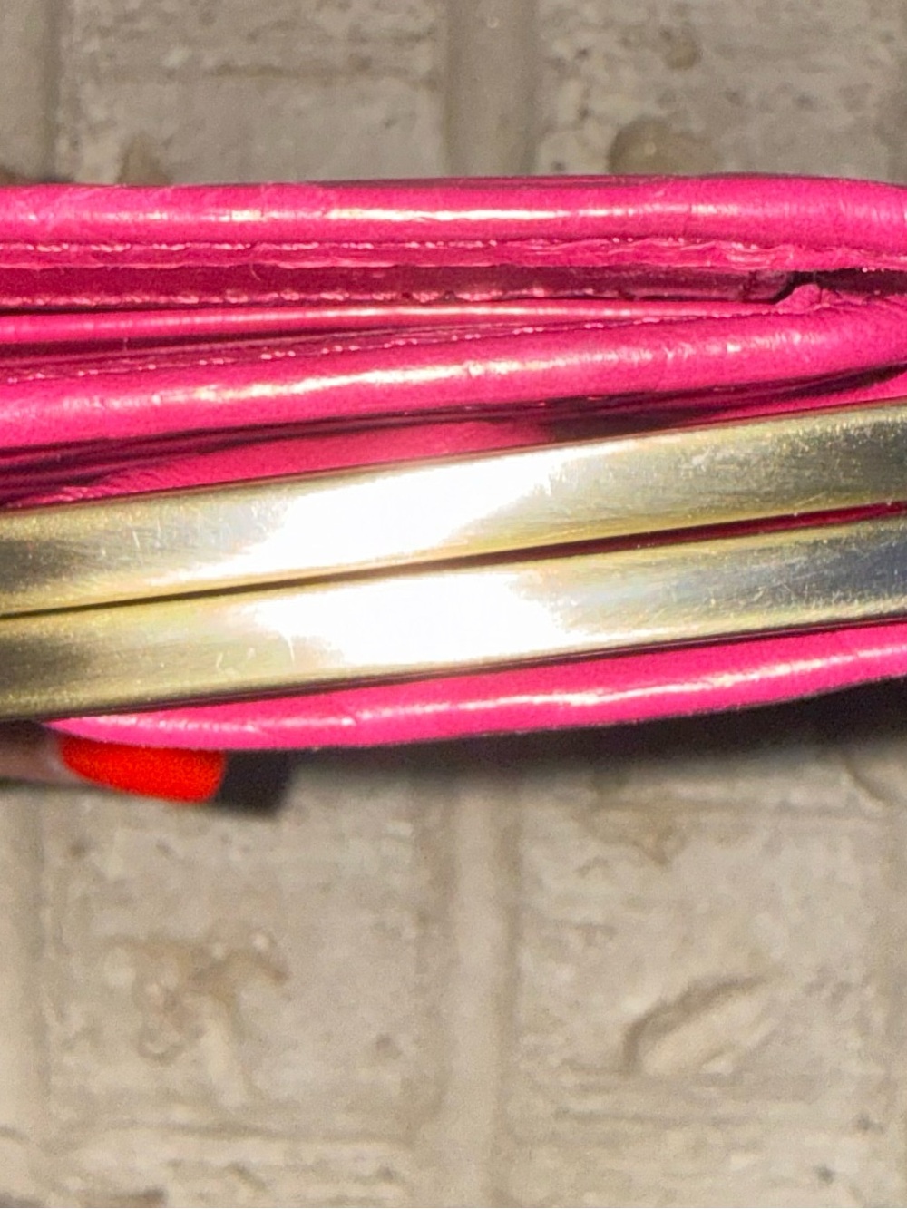 Classic HOBO INTERNATIONAL Rachel - Embossed Floral Clutch - Hot Pink - Picture 4 of 6